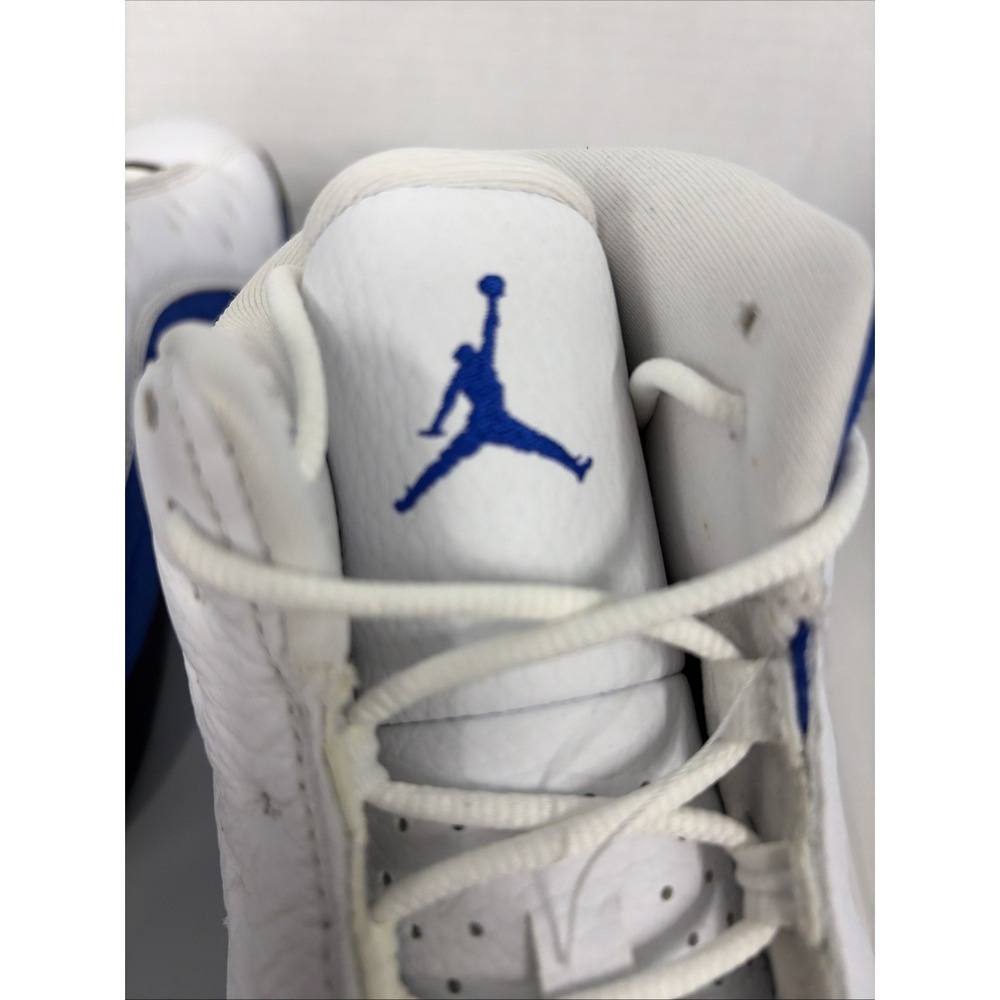 Jordan Air Jordan 13 Retro Hyper Royal White Blue Black Leather 414571-117 8.5 - Picture 14 of 15